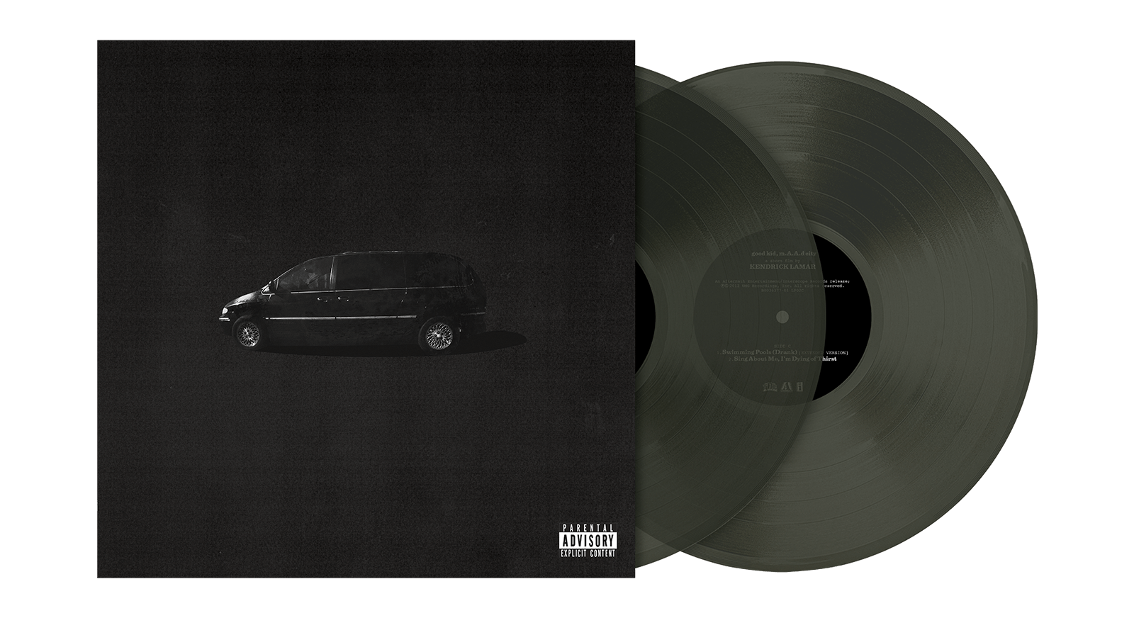 Vinyl - Kendrick Lamar : good kid, m.A.A.d city 10th Anniversary Edition (Black Ice Translucent Colour Vinyl - Alternative cover) - The Record Hub