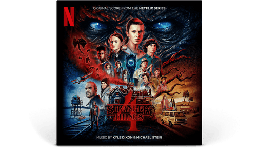 Kyle Dixon & Michael Stein : Stranger Things 4 - Volume 1 (Original Score From The Netflix Series) (Clear/Blue 2LP Vinyl)