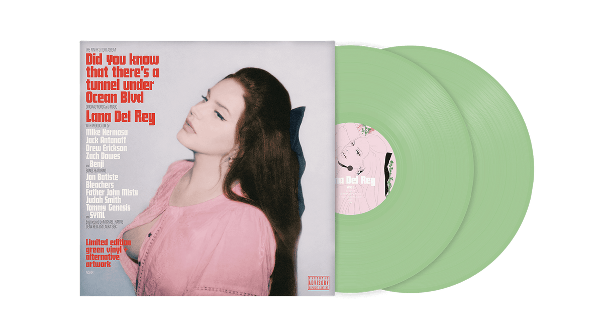 Vinyl - Lana Del Rey : Did you know that there&#39;s a tunnel under Ocean Blvd (2LP Gatefold Green Colour Vinyl with Alternate Artwork) - The Record Hub