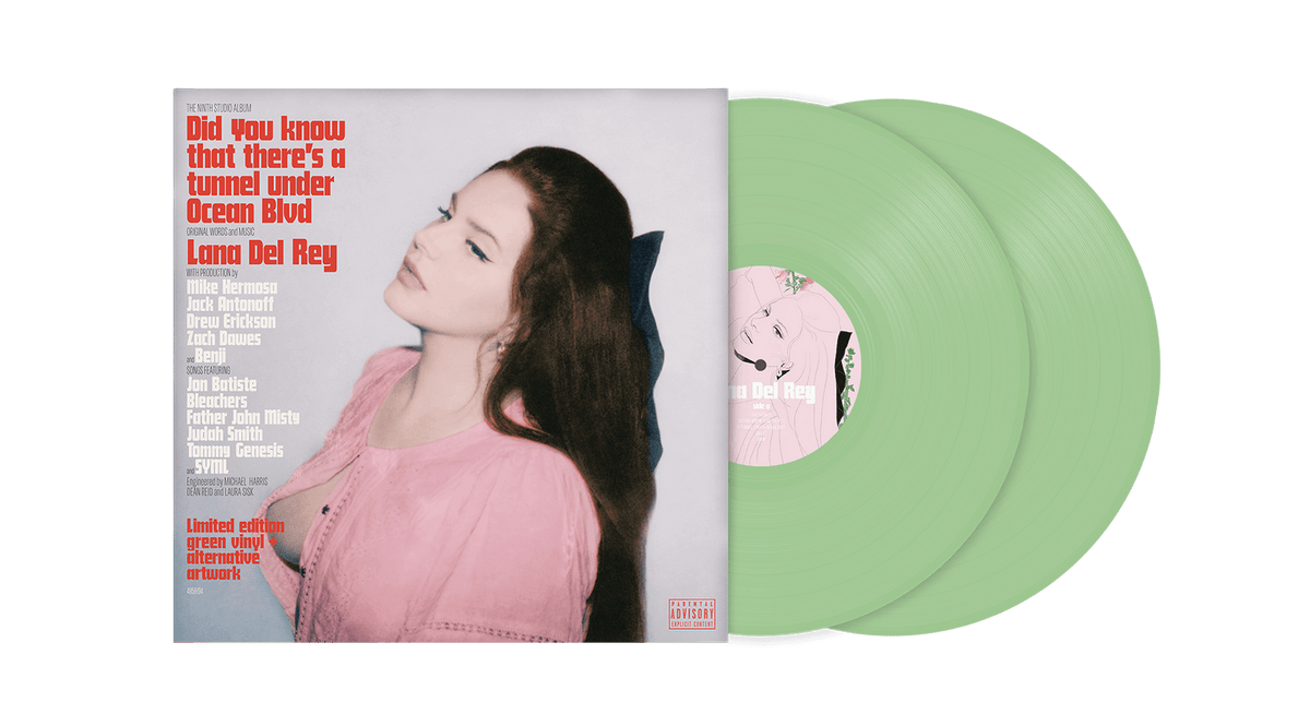 Vinyl - Lana Del Rey : Did you know that there&#39;s a tunnel under Ocean Blvd (2LP Gatefold Green Colour Vinyl with Alternate Artwork) - The Record Hub