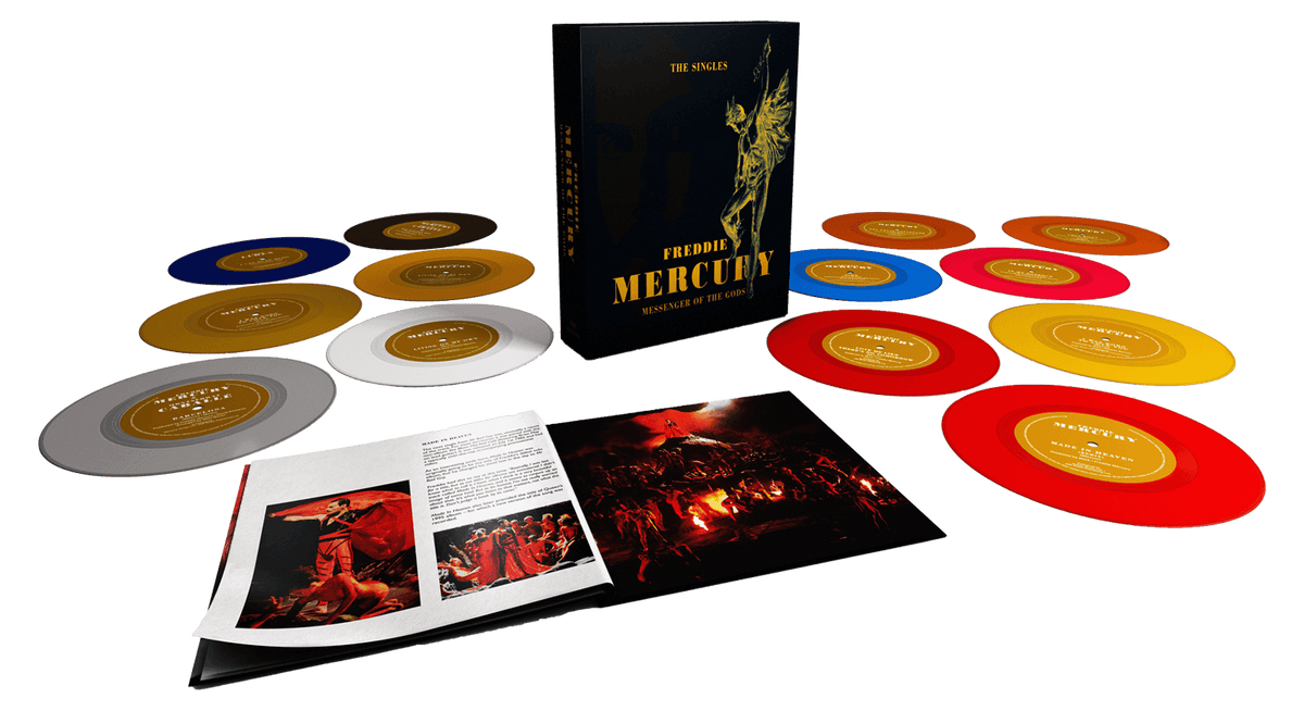 Vinyl - Freddie Mercury : Messenger Of The Gods (Coloured 7&quot; Boxset) - The Record Hub