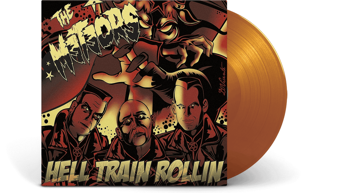 Vinyl - The Meteors : Hell Train Rollin&#39; (Ltd Orange Vinyl) - The Record Hub