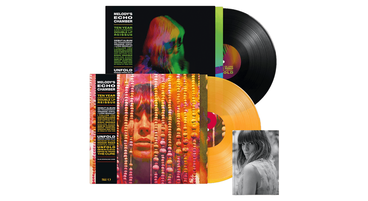 Vinyl - Melody&#39;s Echo Chamber : Melody&#39;s Echo Chamber (10th Anniversary 2LP Ltd Edition Orange/Black Vinyl) - The Record Hub