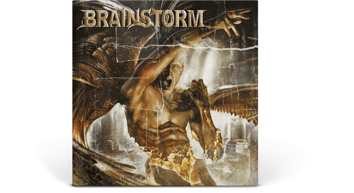 Vinyl - Brainstorm : Metus Mortis (Yellow &amp; Black Marble Vinyl) - The Record Hub