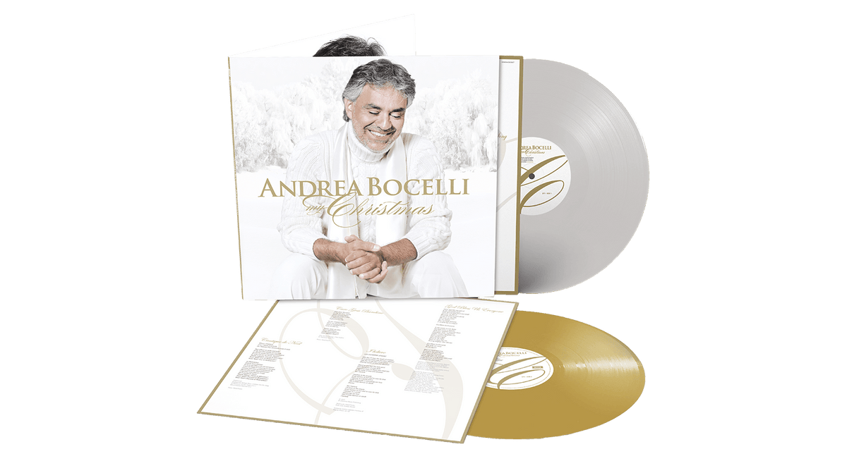 Vinyl - Andrea Bocelli : My Christmas (Deluxe White &amp; Gold Vinyl) - The Record Hub