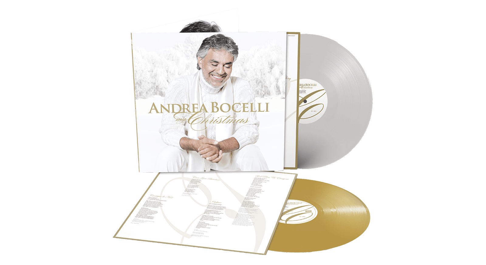 Vinyl - Andrea Bocelli : My Christmas (Deluxe White & Gold Vinyl) - The Record Hub