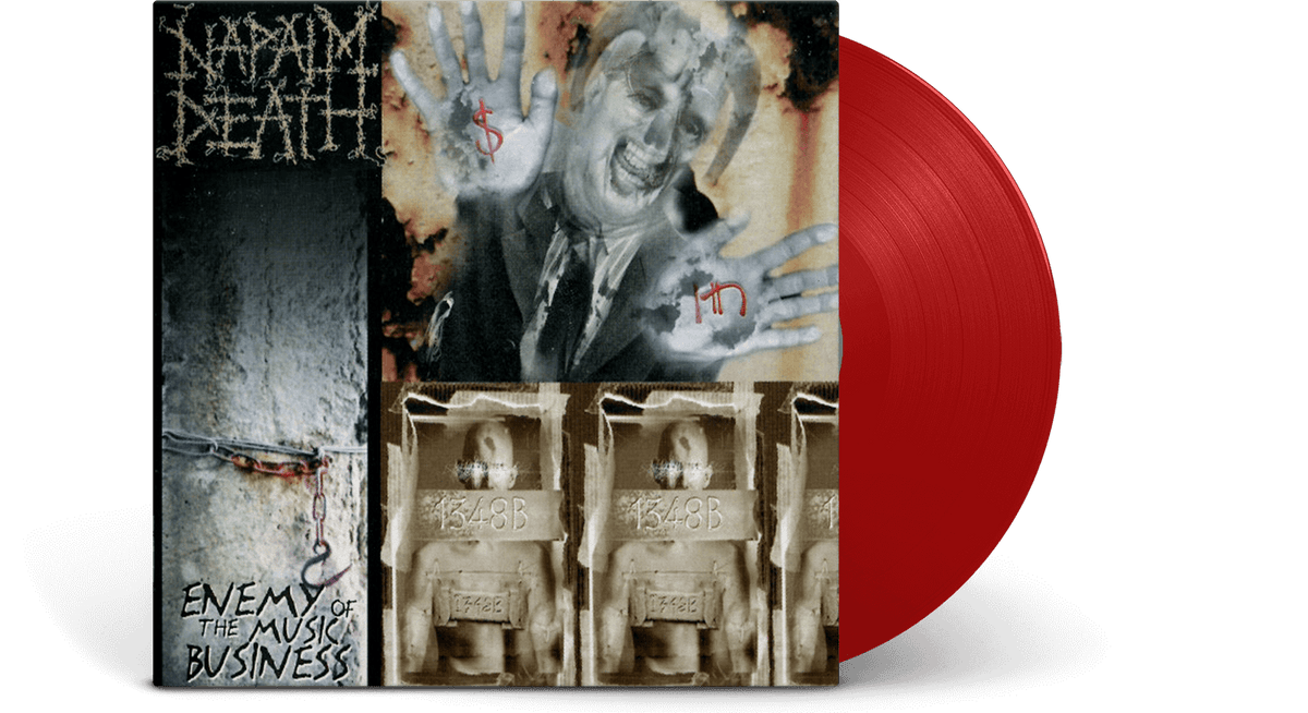 Vinyl - Napalm Death : Enemy Of The Music Business (Ltd Red Vinyl) - The Record Hub