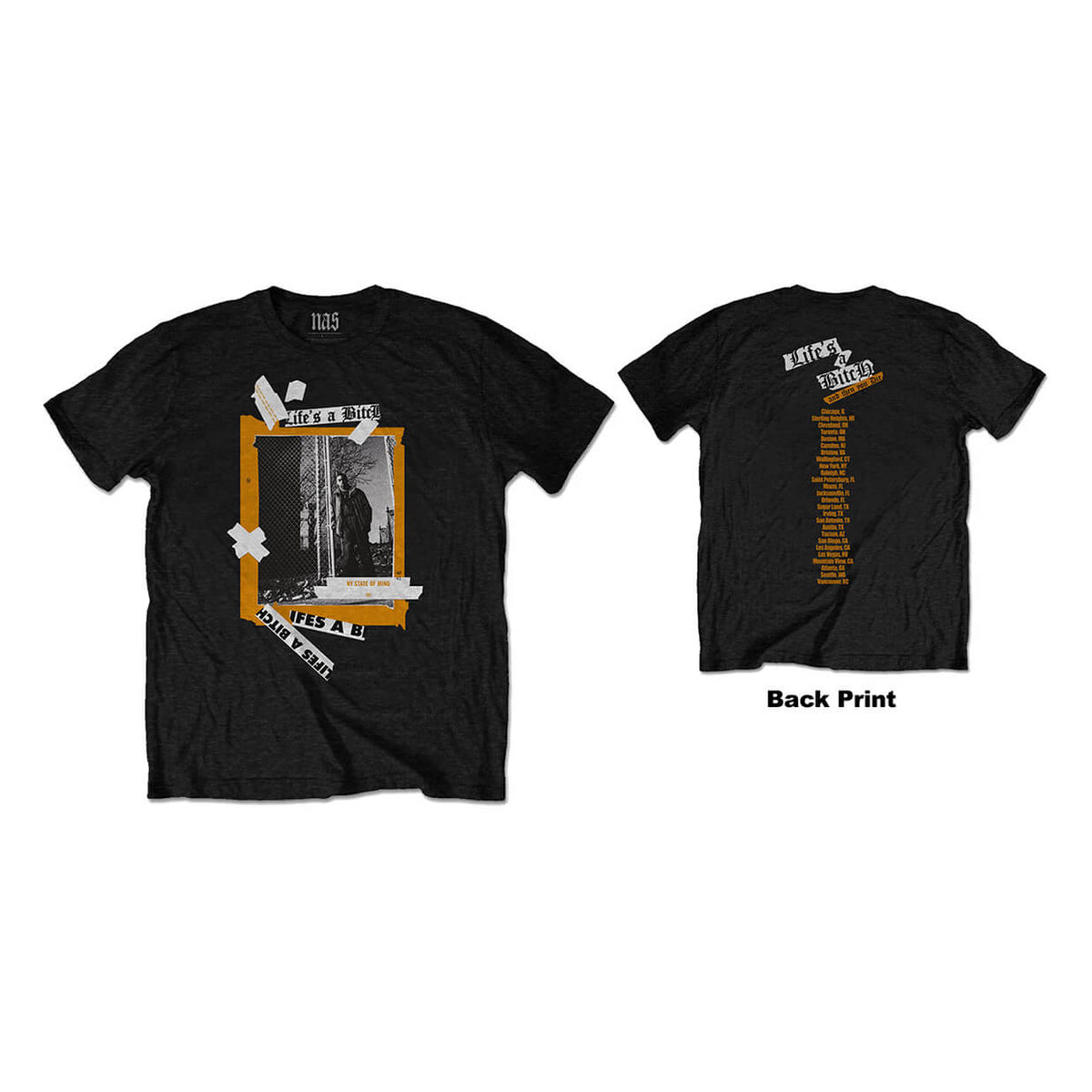 Vinyl - Nas : Life&#39;s a B… - T-Shirt - The Record Hub