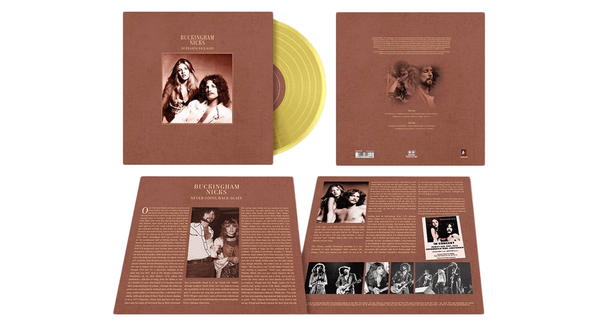 Vinyl - Buckingham/Nicks : Never Going Back Again (Yellow Vinyl) - The Record Hub