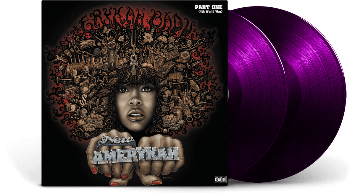 Vinyl - Erykah Badu : New Amerykah Part One  (Ltd Purple Vinyl) - The Record Hub
