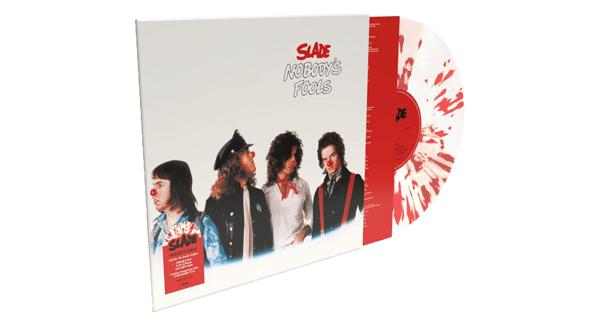 Vinyl - Slade : Nobody&#39;s Fools (Red &amp; White Splatter Vinyl LP) - The Record Hub
