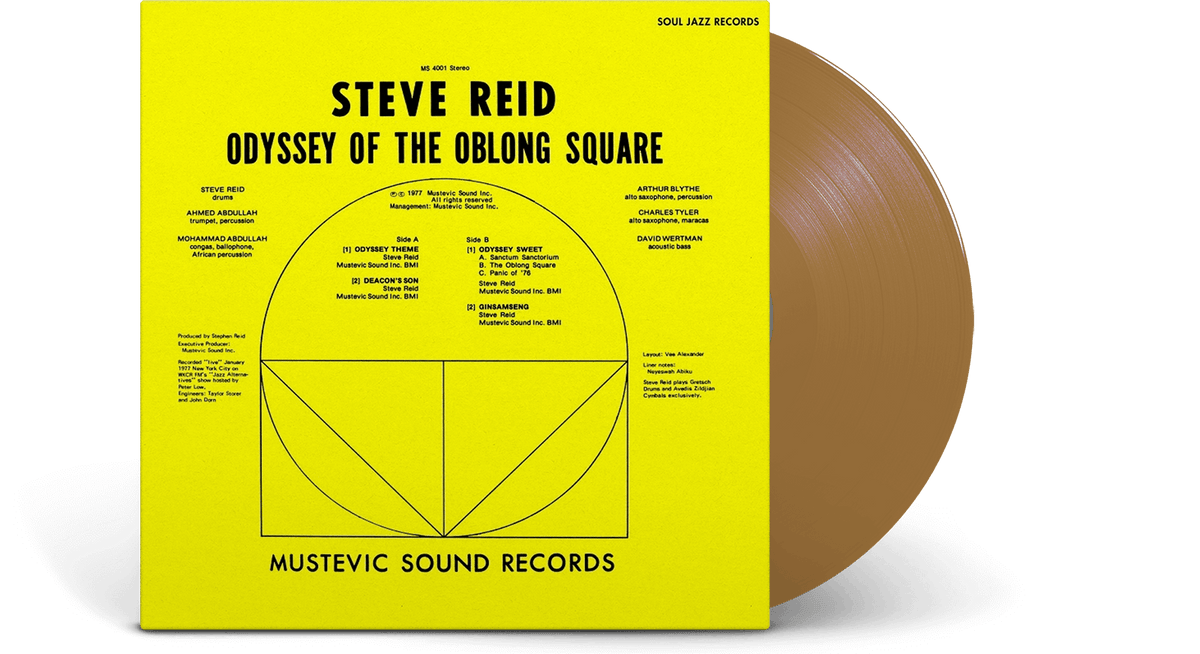 Vinyl - Steve Reid : Odyssey of the Oblong Square (Gold Vinyl) - The Record Hub