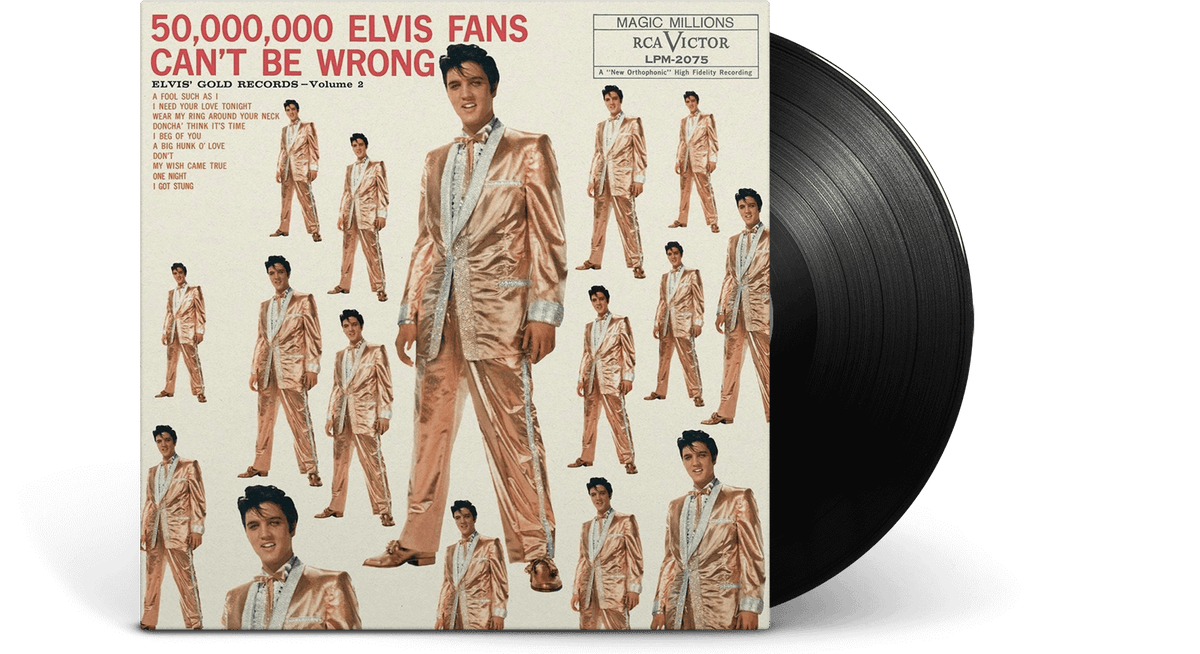 Vinyl - Elvis Presley : 50,000,000 Elvis Fans Can&#39;t Be Wrong: Elvis&#39; Gold Records, Volume 2 - The Record Hub