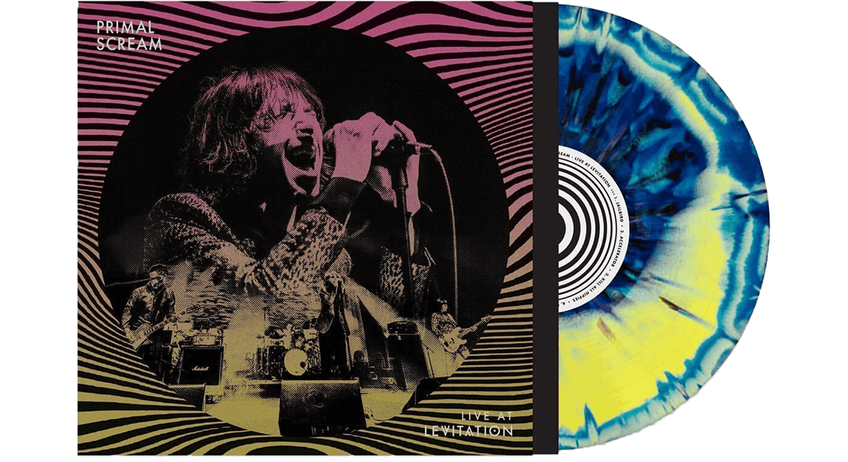 Vinyl - Primal Scream : Live At Levitation (Ltd Blue &amp; Yellow Swirl Vinyl) - The Record Hub