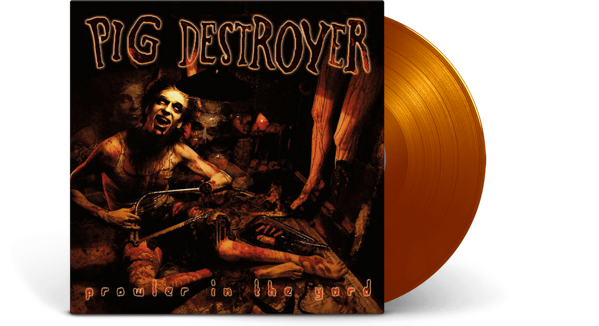 Vinyl - Pig Destroyer : Prowler In The Yard (Deluxe  Orange &amp; Black Smoke Vinyl Reissue) - The Record Hub