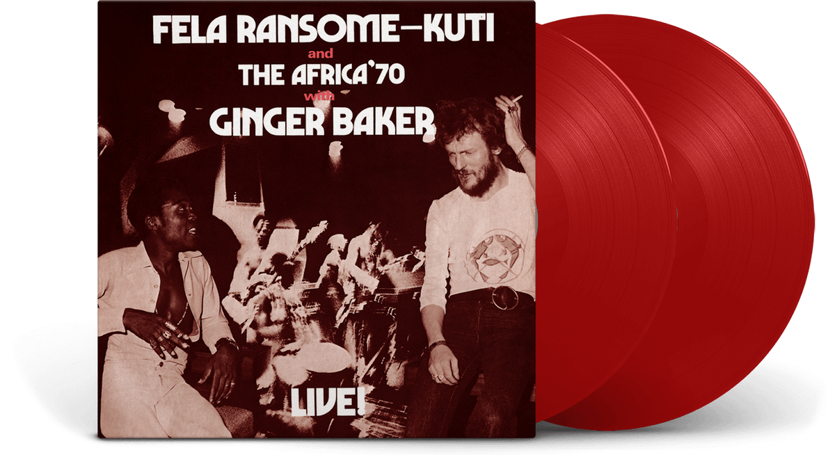 Vinyl - Fela Kuti : Live with Ginger Baker (50th Anniversary Ltd Red Vinyl) - The Record Hub