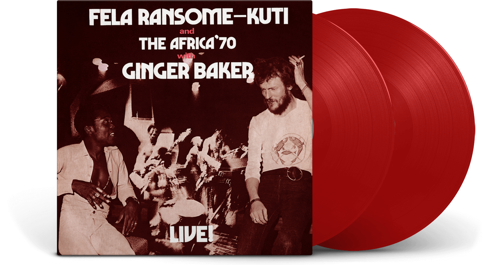 Vinyl - Fela Kuti : Live with Ginger Baker (50th Anniversary Ltd Red Vinyl) - The Record Hub