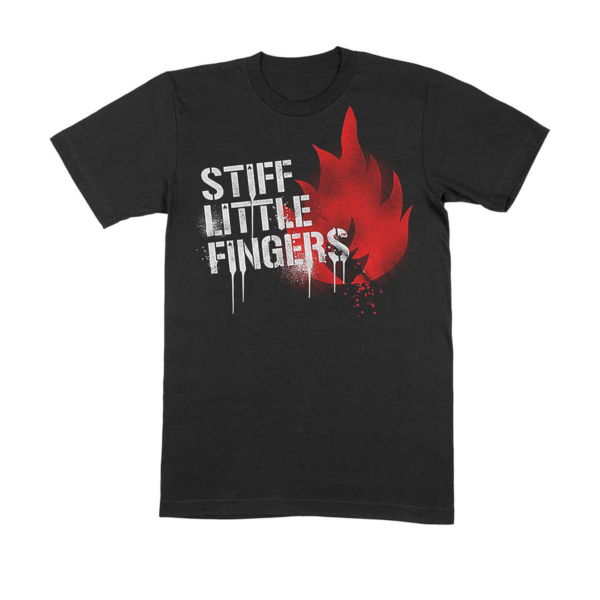 Vinyl - Stiff Little Fingers : Graffiti Logo - T-Shirt - The Record Hub