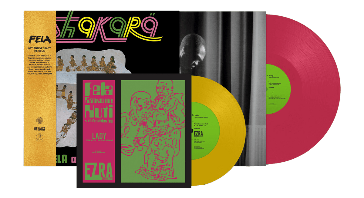 Vinyl - Fela Kuti : Shakara (Pink Vinyl w/ Bonus 7&quot;) - The Record Hub