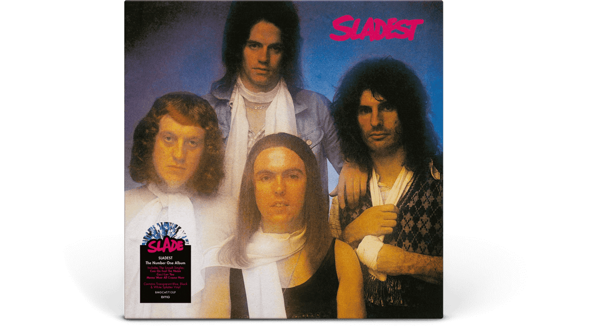 Vinyl - Slade : Sladest (Blue, Black &amp; White Splatter Vinyl) - The Record Hub