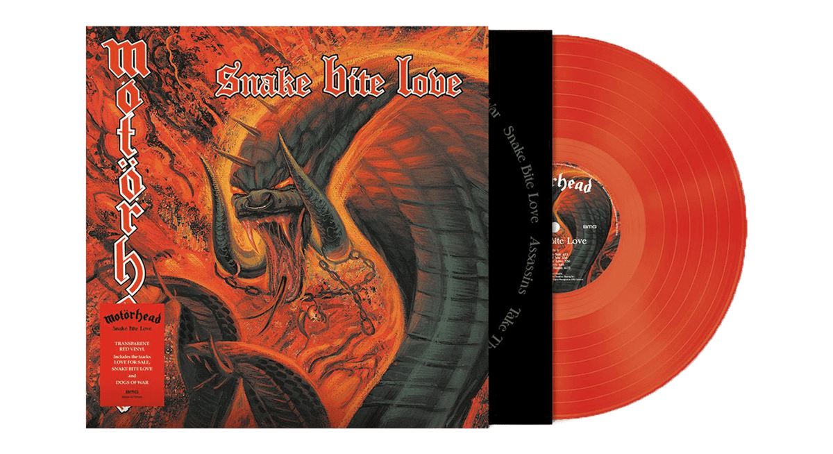 Vinyl - Motörhead : Snake Bite Love (Ltd Transparent Red Vinyl) - The Record Hub