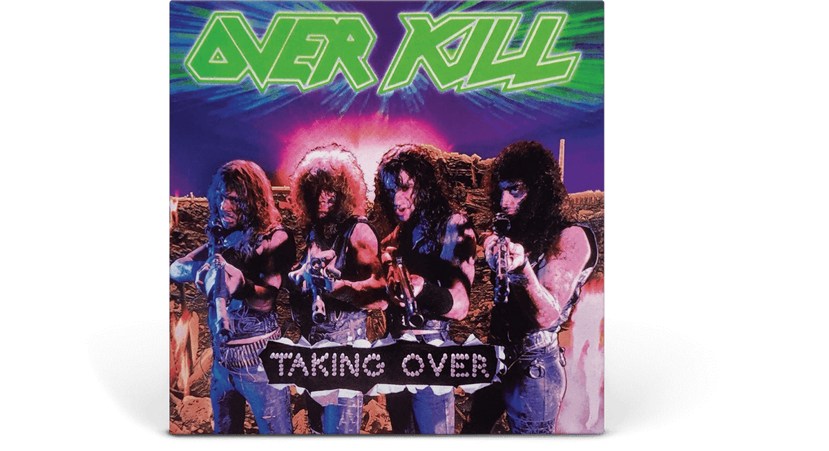 Vinyl - Overkill : Taking Over (Pink &amp; Black Marbled Vinyl LP) - The Record Hub