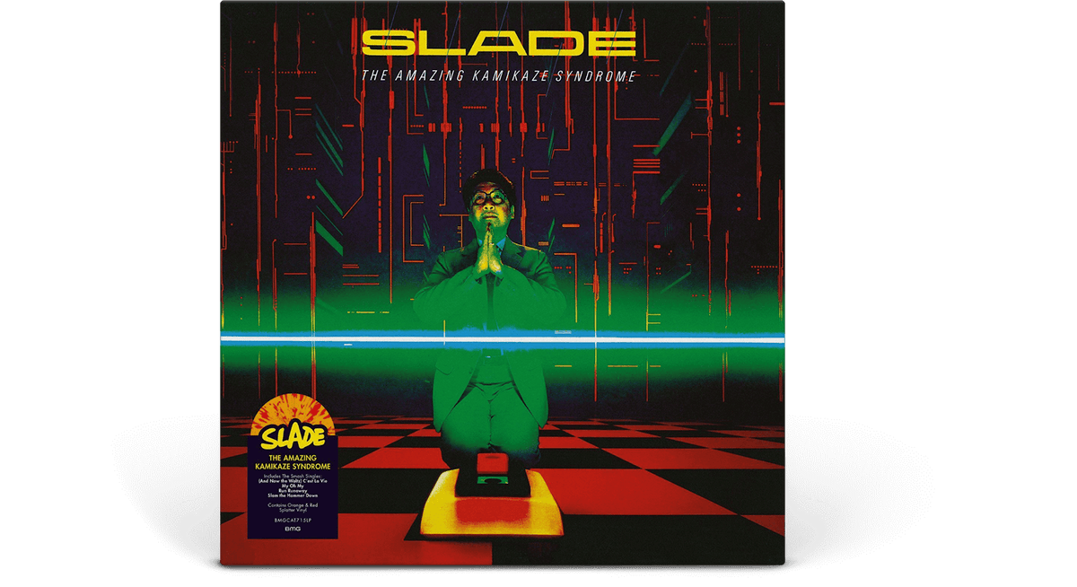 Vinyl - Slade : The Amazing Kamikaze Syndrome (Orange &amp; Red Splatter Vinyl LP) - The Record Hub