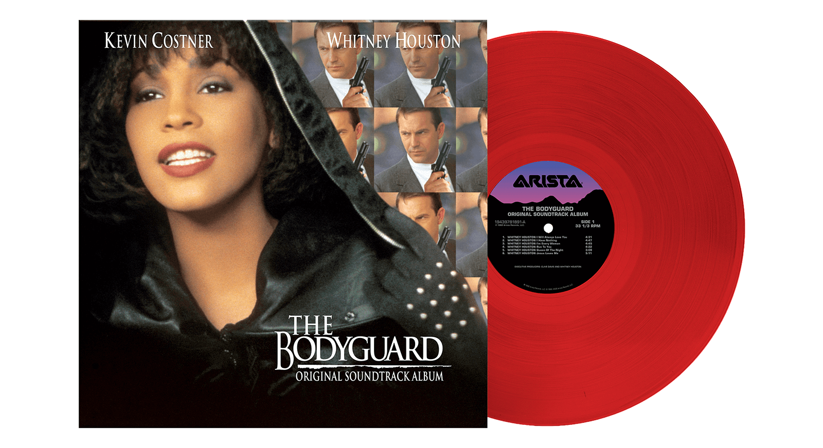 Vinyl - Whitney Houston : The Bodyguard OST (Ltd Red Vinyl) - The Record Hub