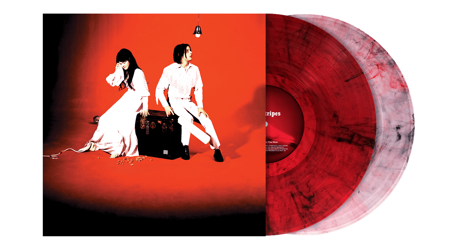 Vinyl - The White Stripes : Elephant - 20th Anniversary (White Iridescent/Red Translucent Mix Vinyl) - The Record Hub