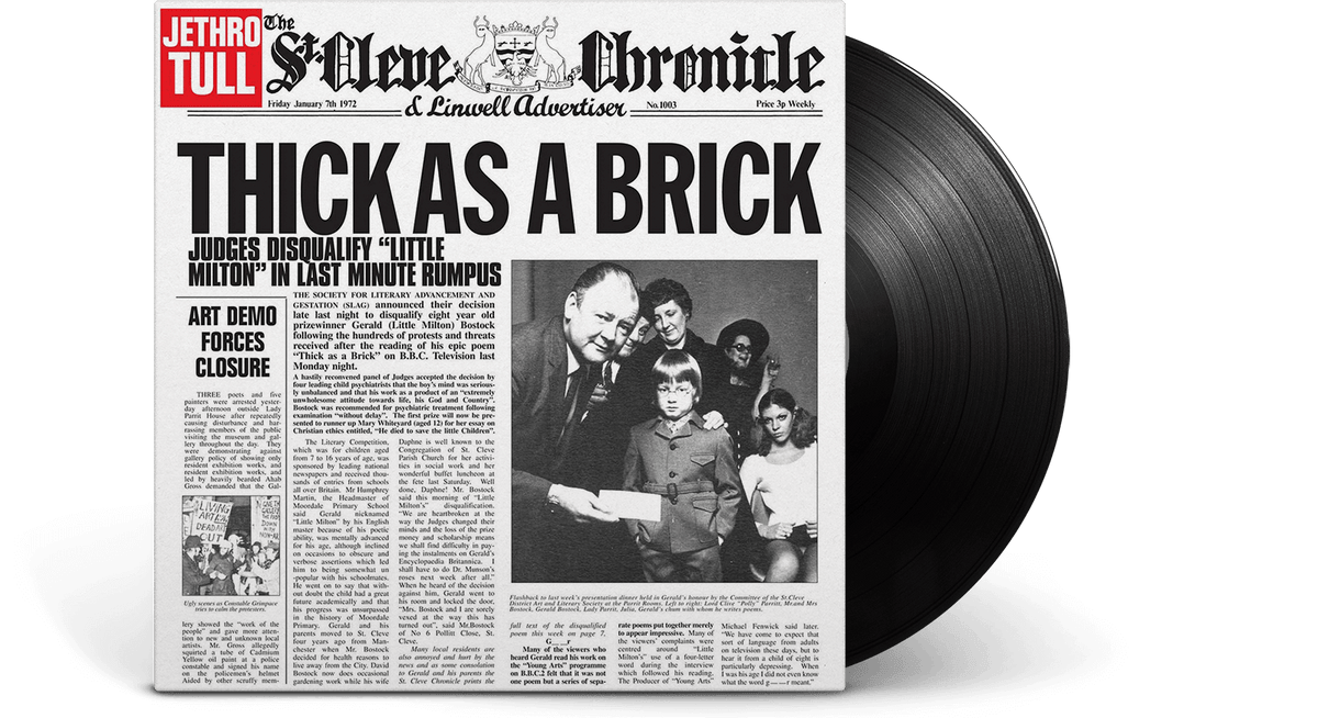 Vinyl - Jethro Tull : Thick as a Brick - The Record Hub