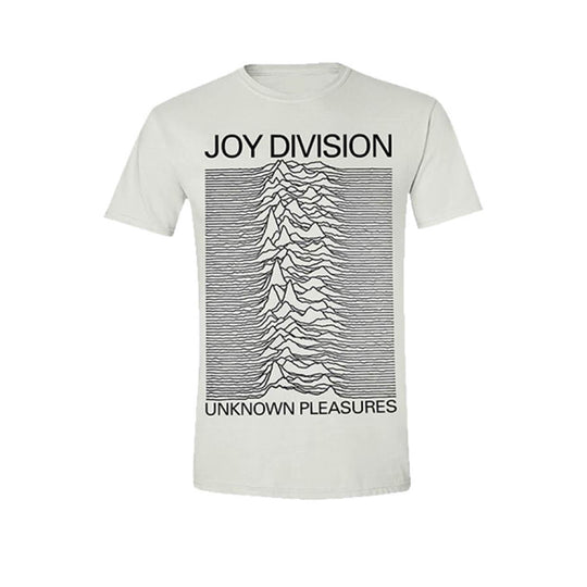 Joy Division : Unknown Pleasures (White) - T-Shirt