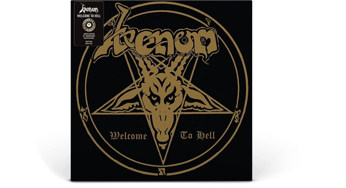 Vinyl - Venom : Welcome To Hell (Gold &amp; Black Splatter Vinyl) - The Record Hub