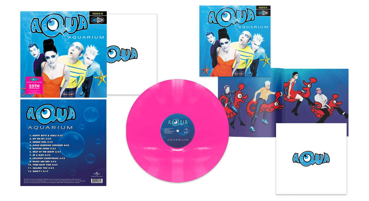 Vinyl - Aqua : Aquarium (25th Anniversary) (Pink Colour Vinyl) - The Record Hub