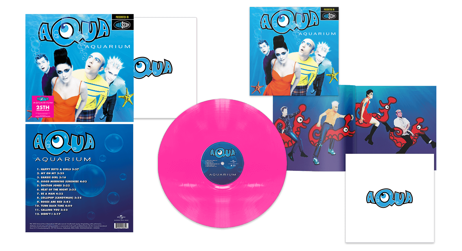 Vinyl - Aqua : Aquarium (25th Anniversary) (Pink Colour Vinyl) - The Record Hub