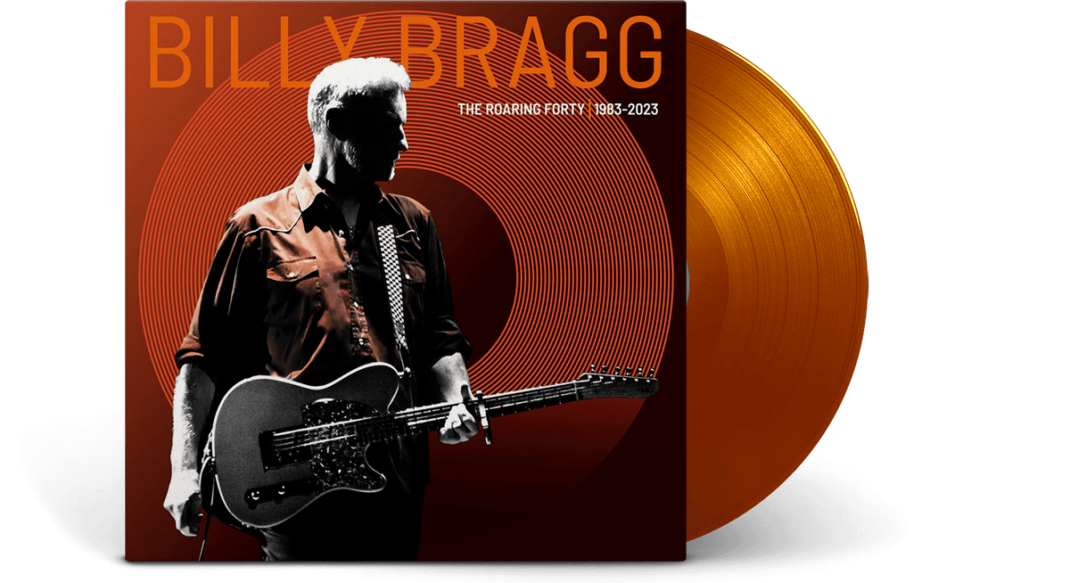 Vinyl - Billy Bragg : The Roaring 40 - 1983 - 2023 (Ltd Orange LP) - The Record Hub