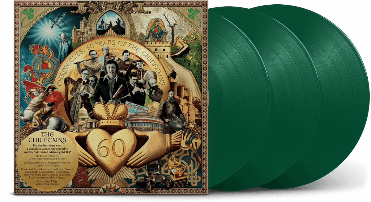 Vinyl - The Chieftains : Chronicles: 60 Years of The Chieftains (Ltd 3LP Coloured Vinyl) - The Record Hub