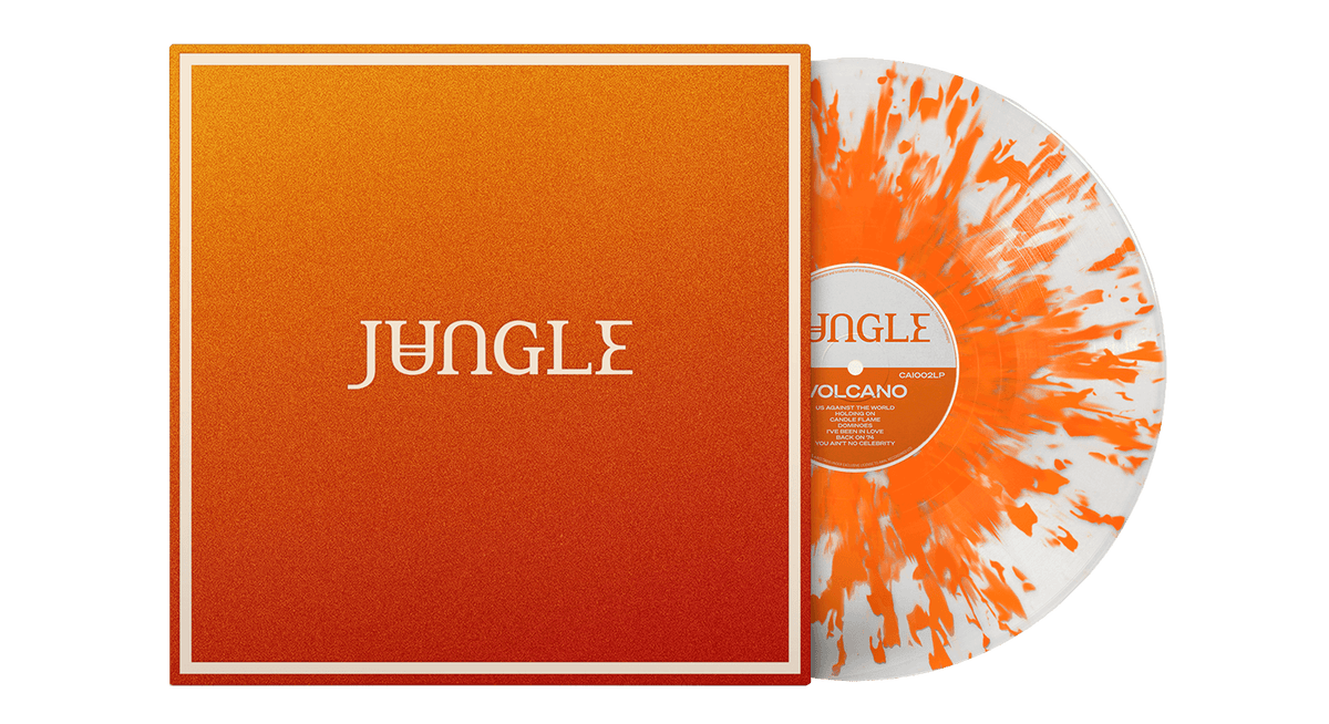 Vinyl - Jungle : Volcano (Ltd Transparent Orange Splatter Vinyl) - The Record Hub