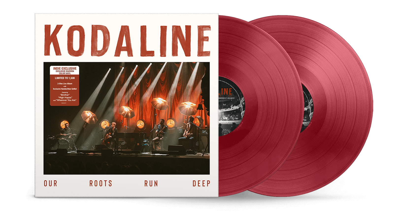Vinyl - Kodaline : Our Roots Run Deep (2LP Maroon Vinyl) - The Record Hub
