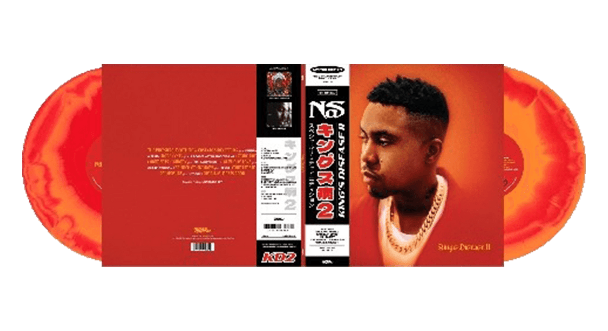 Vinyl - Nas : King&#39;s Disease II (Ltd Red &amp; Tangerine Vinyl w/ OBI Strip &amp; Gold Foil) - The Record Hub