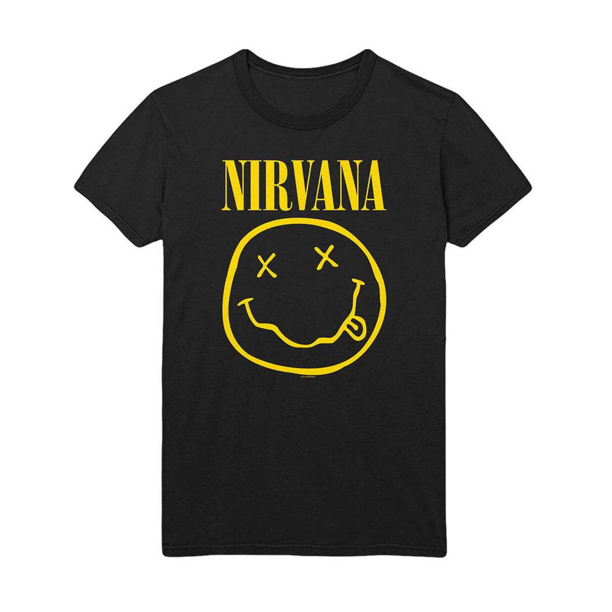 Vinyl - Nirvana : Yellow Smiley Flower Sniffin&#39; - T-Shirt - The Record Hub