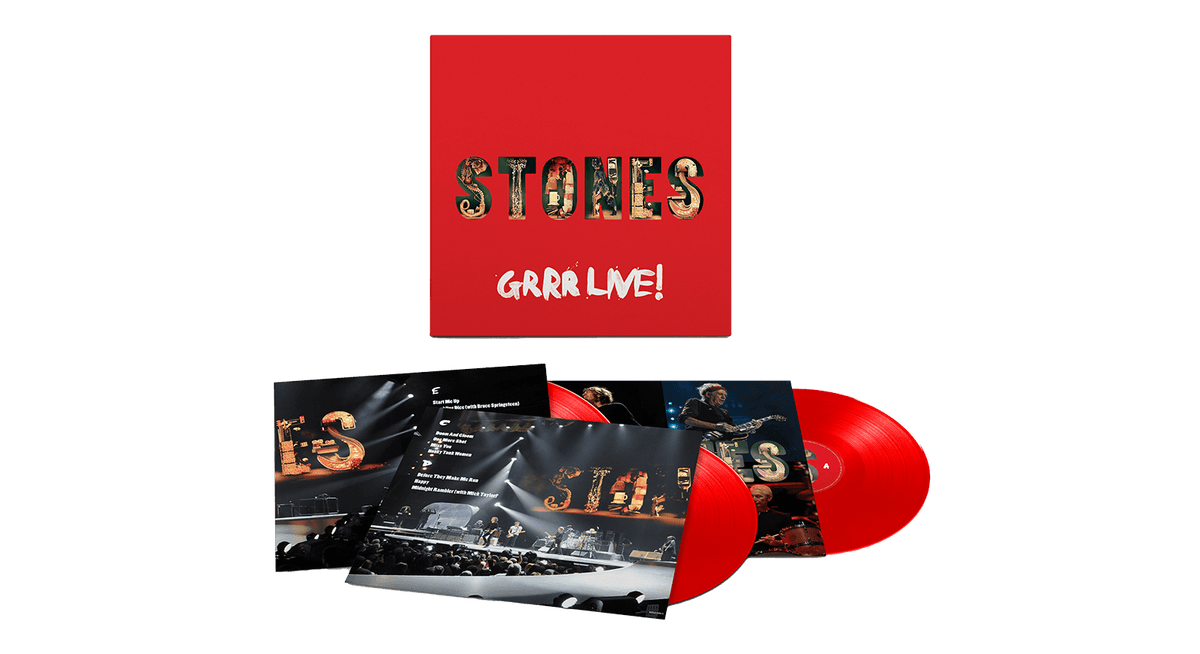 Vinyl - The Rolling Stones : Grrr! Live (3LP Red Vinyl) - The Record Hub