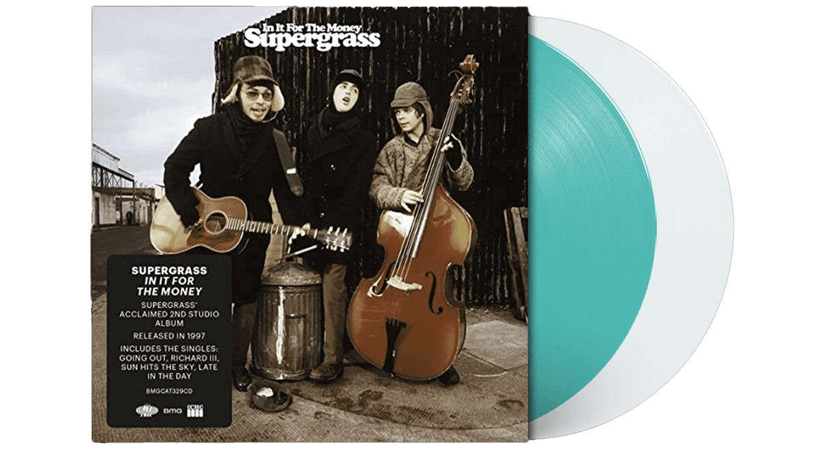 Vinyl - Supergrass : In It For The Money (Turquoise Vinyl + 12&quot;) - The Record Hub